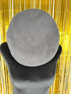 Vintage Parkhurst Grey Wool Beret Classic French Style Minimalist Soft Beret Hat